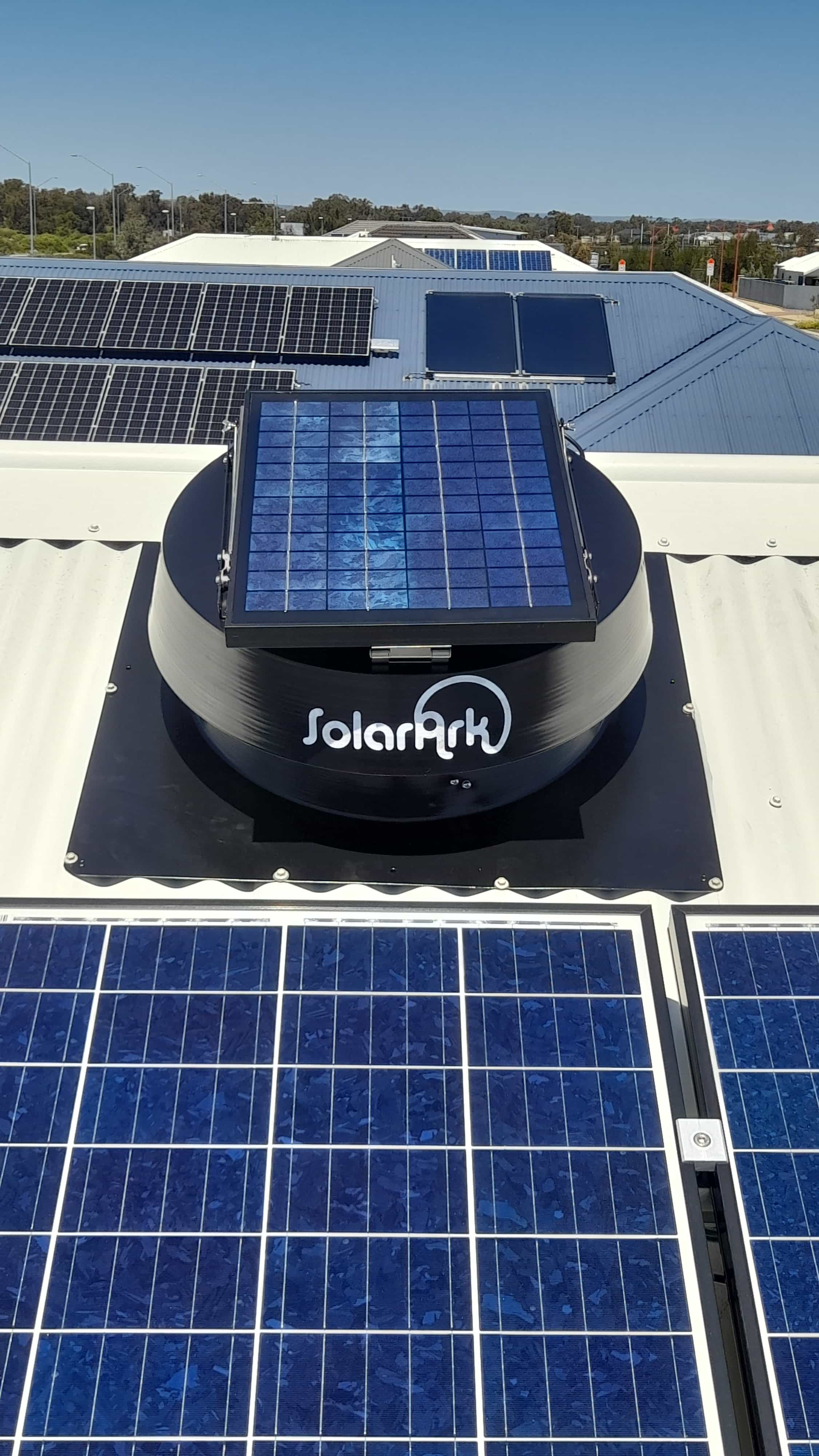 Installation Of Solar Roof Vents On A Colorbond Roof